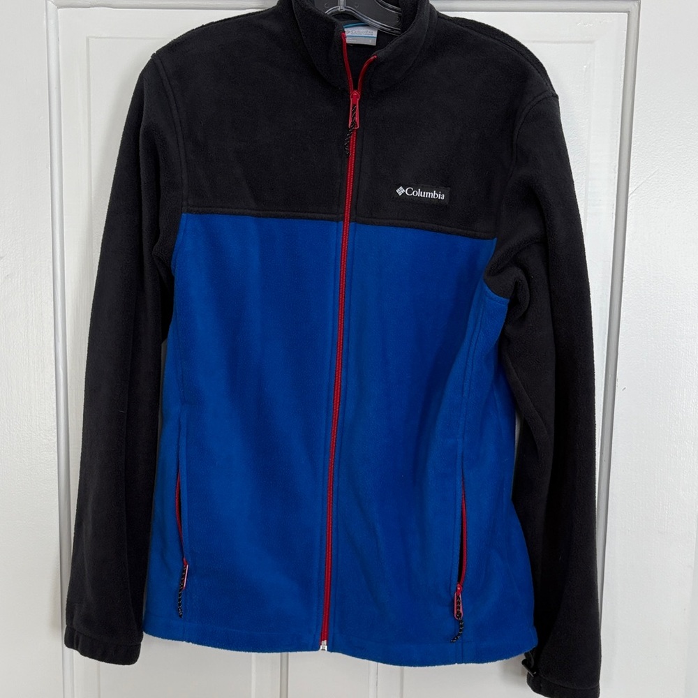 Columbia Men's Black and Royal Blue‎ Performance Jacket Size S